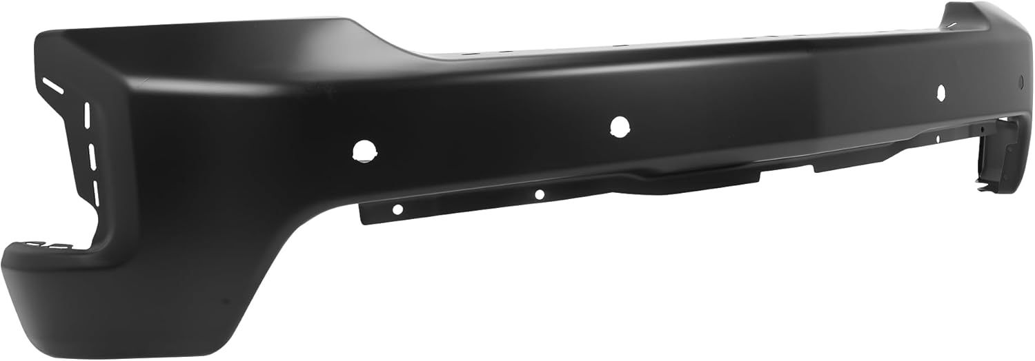 Front Bumper Face Bar Compatible For 2019-2021 Chevy Chevrolet Silverado 1500 LT LTZ W/Park Black Steel Front Bumper Replacement for 84588806