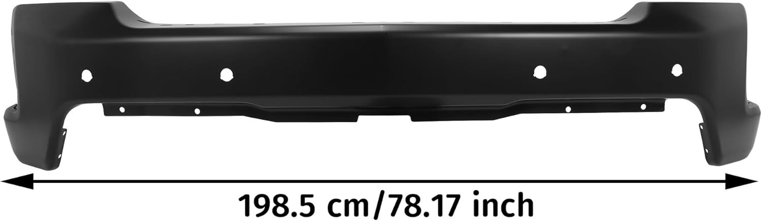 Front Bumper Face Bar Compatible For 2019-2021 Chevy Chevrolet Silverado 1500 LT LTZ W/Park Black Steel Front Bumper Replacement for 84588806