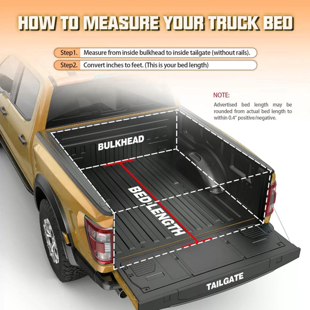 5.7FT Foldable Hard Tonneau Cover Truck Bed for 2009-2025 Dodge Ram 1500 Tri-Fold