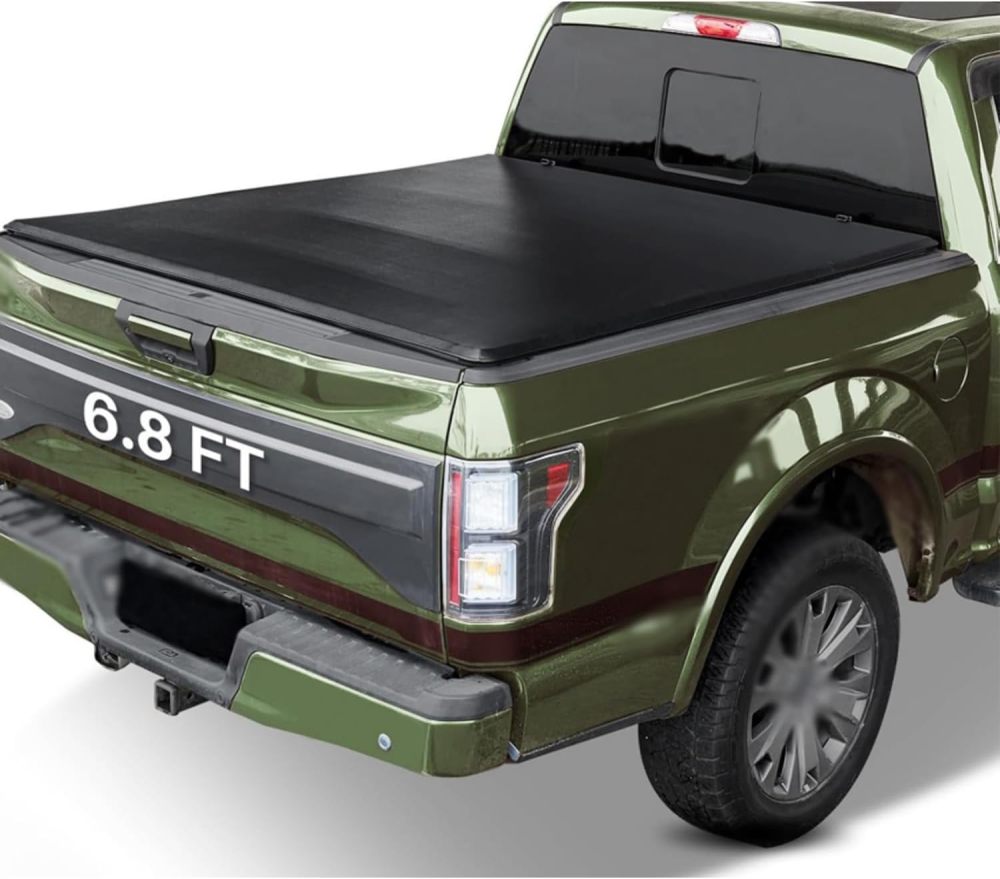 6.8FT Hard Tonneau Cover Truck Bed for 1999-2024 F250 F350 F-250 F-350 Tri-Fold Style