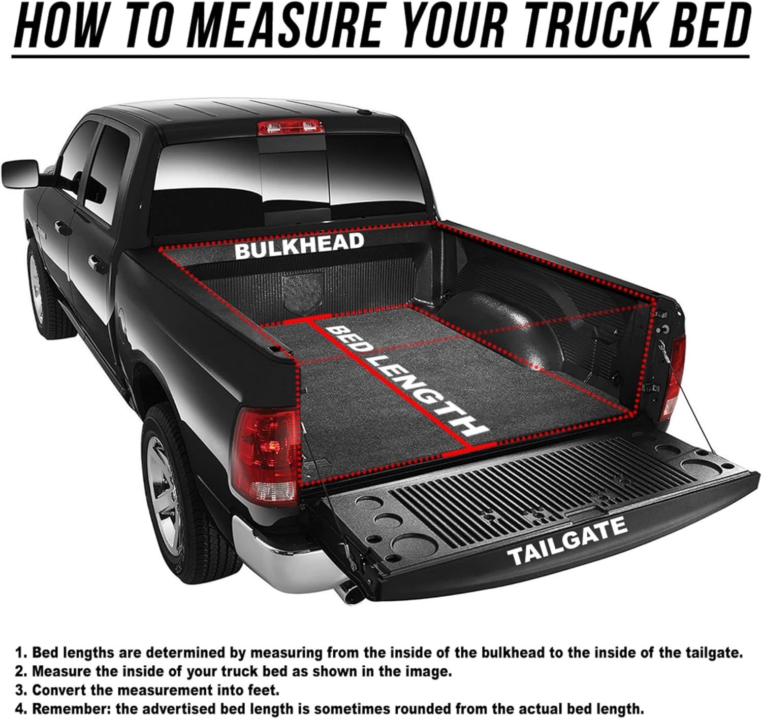 5.0FT Hard Tri-Fold Tonneau Cover Truck Bed for Toyota Tacoma 2016 2017 2018 2019 2020 2021 2022 2023 2024