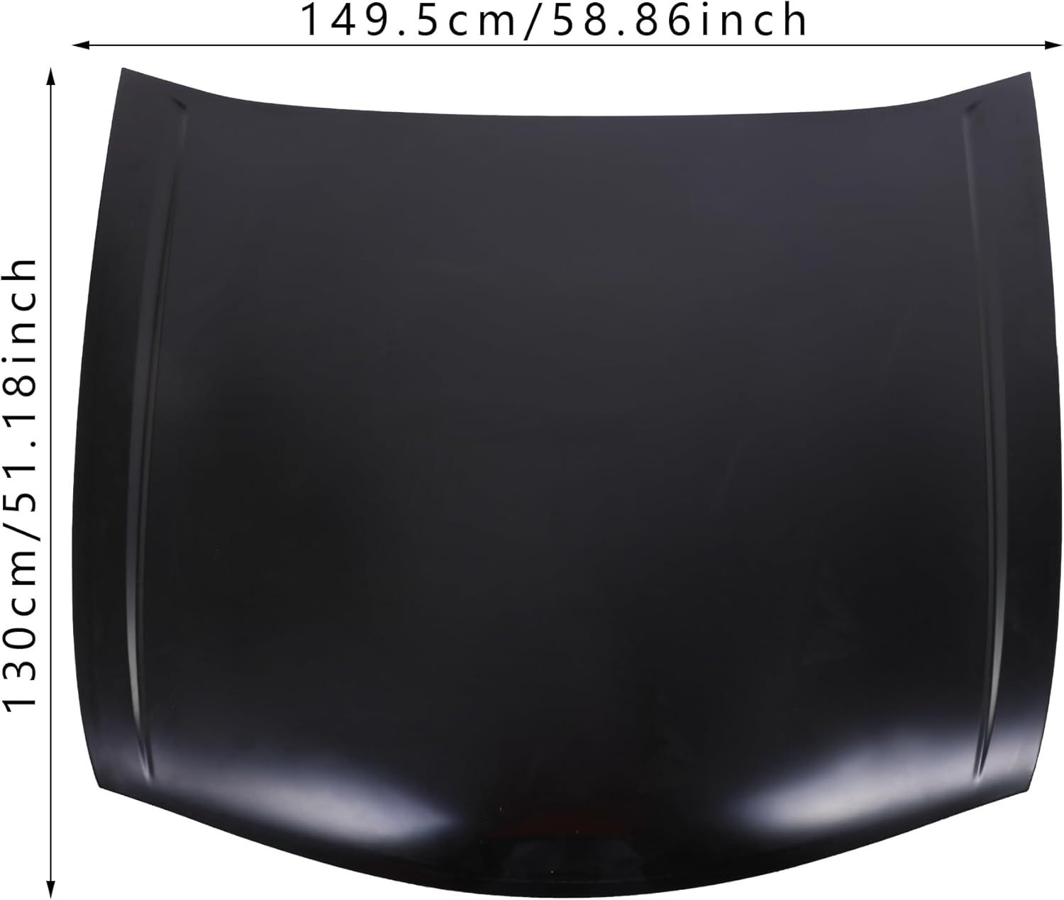 Replacement Part Compatible with 2008-2012 Honda Accord Sedan Hood Panel Assembly (HO1230154)
