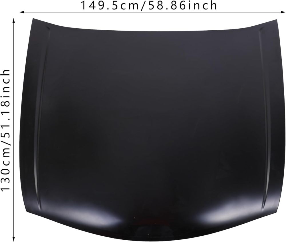 Replacement Part Compatible with 2008-2012 Honda Accord Sedan Hood Panel Assembly (HO1230154)