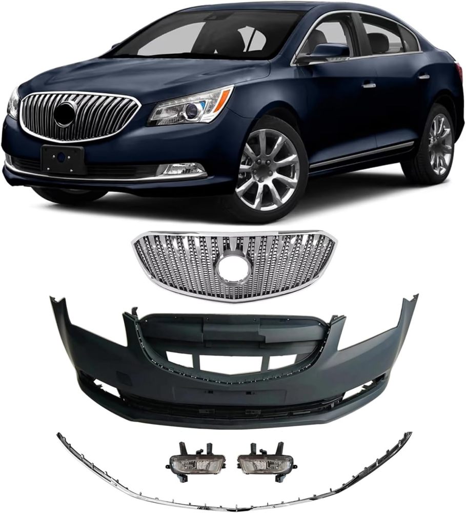 Front Bumper Grille Fit for 2014 2015 2016 Buick LaCrosse Front Upper Grill Set