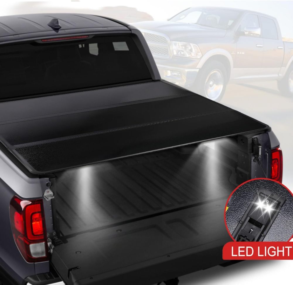 3-Fold Hard Bed Tonneau Cover 5.8FT for 2007-2024 Chevy Silverado GMC Sierra 1500