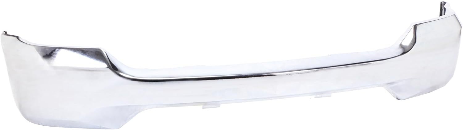 Chrome Steel Front Bumper Face Bar Compatible with 2016 2017 2018 Chevy Silverado 1500 Without Fog/Sensor Silver 84029799GM1002860