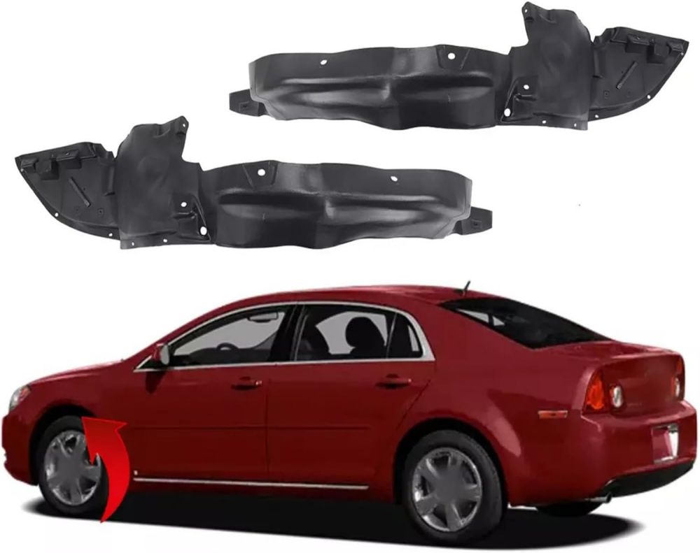 for Chevrolet Malibu 2008-2012 Front Left+Right Fender Liner Replacement Splash Shields Guard 20830626/20830624