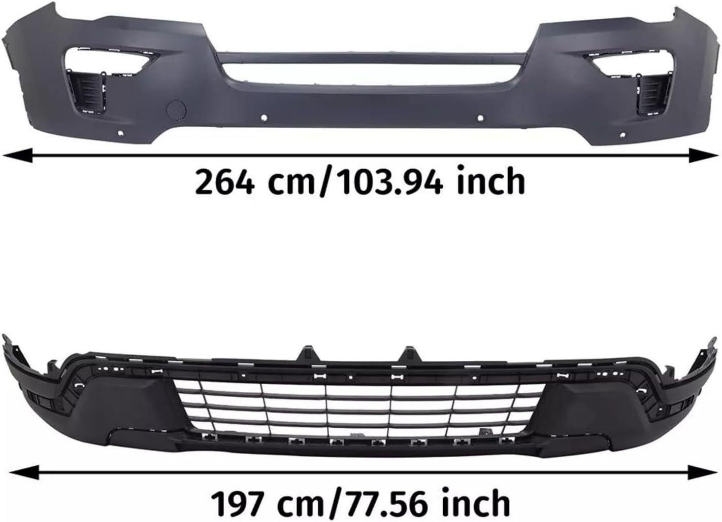 Fits For Ford Explorer 2017 2018 Front Bumper Cover with Sensor Holes JB5Z-17E811-CA