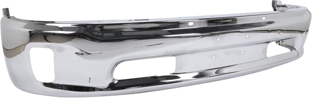 Chrome Steel Front Bumper Face Bar Fits For Dodge Ram 1500 2013-2018 Ram 1500 Classic 2019-2024 W/Fog Light Holes，68160853AB