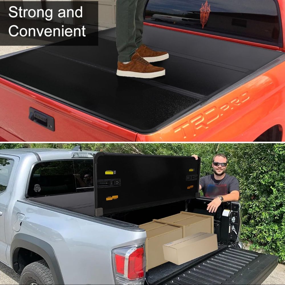 3-Fold Hard Bed Tonneau Cover 5.8FT for 2007-2024 Chevy Silverado GMC Sierra 1500