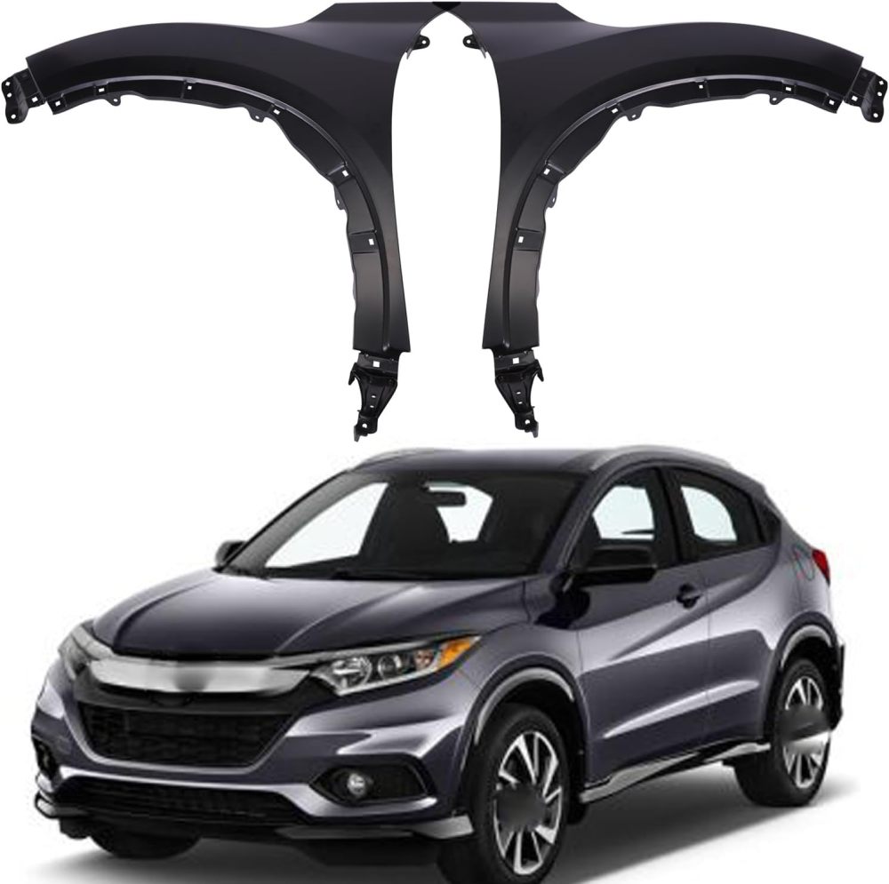 Front Fender Set Primed Driver Passenger Side Steel For 2016-2022 Honda HR-V HO1241190HO1240190