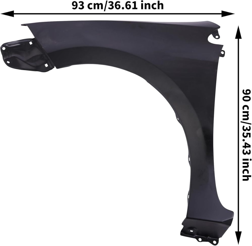 New Front Passenger & Driver Side Fender Primed Steel Set For 2014-2019 Toyota Corolla