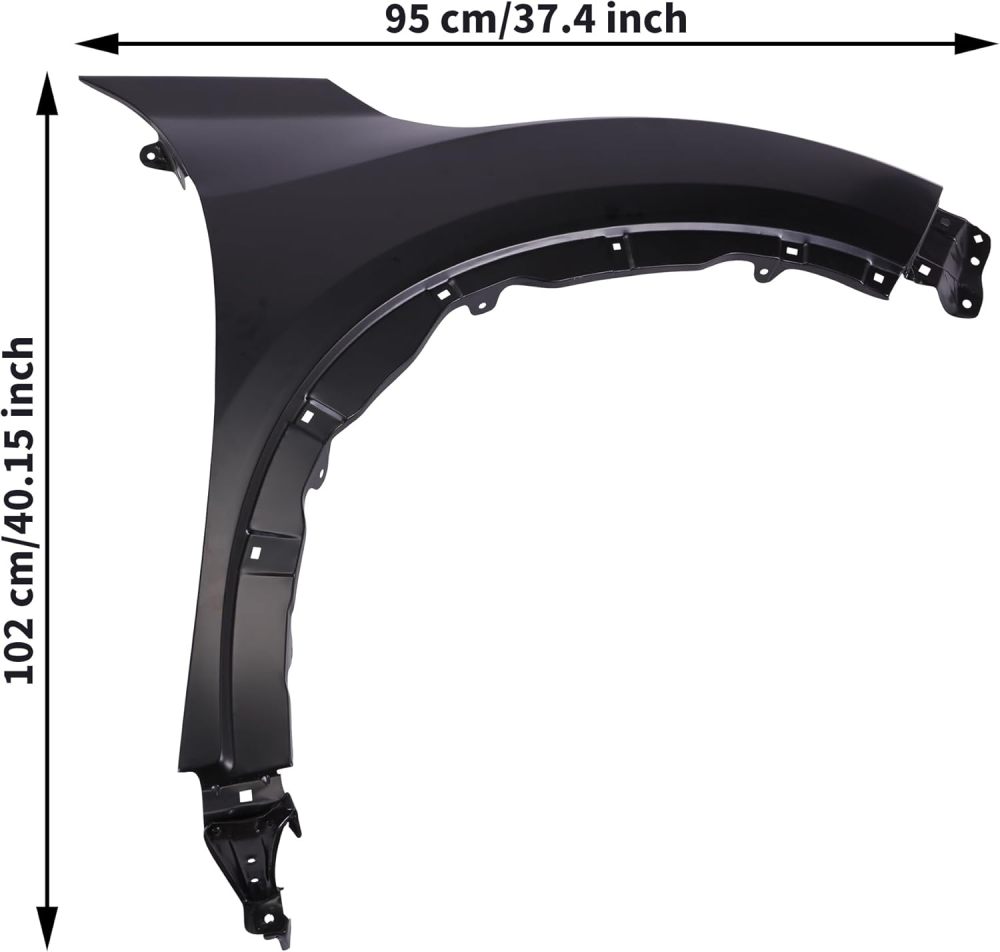 Fits For 2016-2022 Honda HR-V Right Front Fender Passenger Side Fender Replacement OEM: HO1241190
