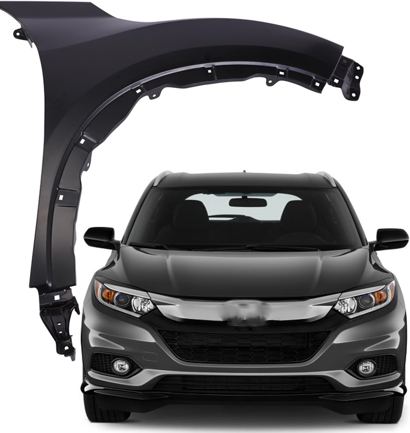 Fits For 2016-2022 Honda HR-V Right Front Fender Passenger Side Fender Replacement OEM: HO1241190