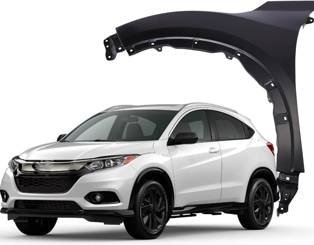Replacement Parts Front Left Driver Side Fender Assembly Compatible With 2016-2022 Honda HR-V OEM HO1240190