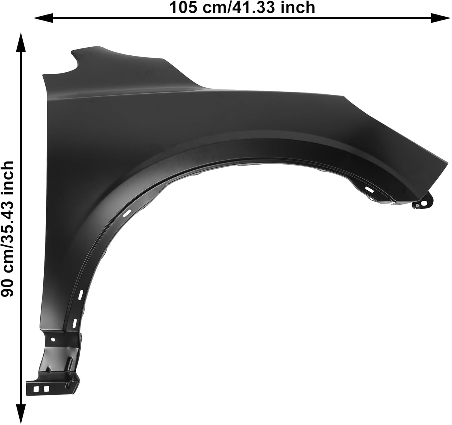 Set of Front Fender Replacement For 2013-2017 Buick Encore Driver&Passenger Side Primed Steel OEM 22813293 813292