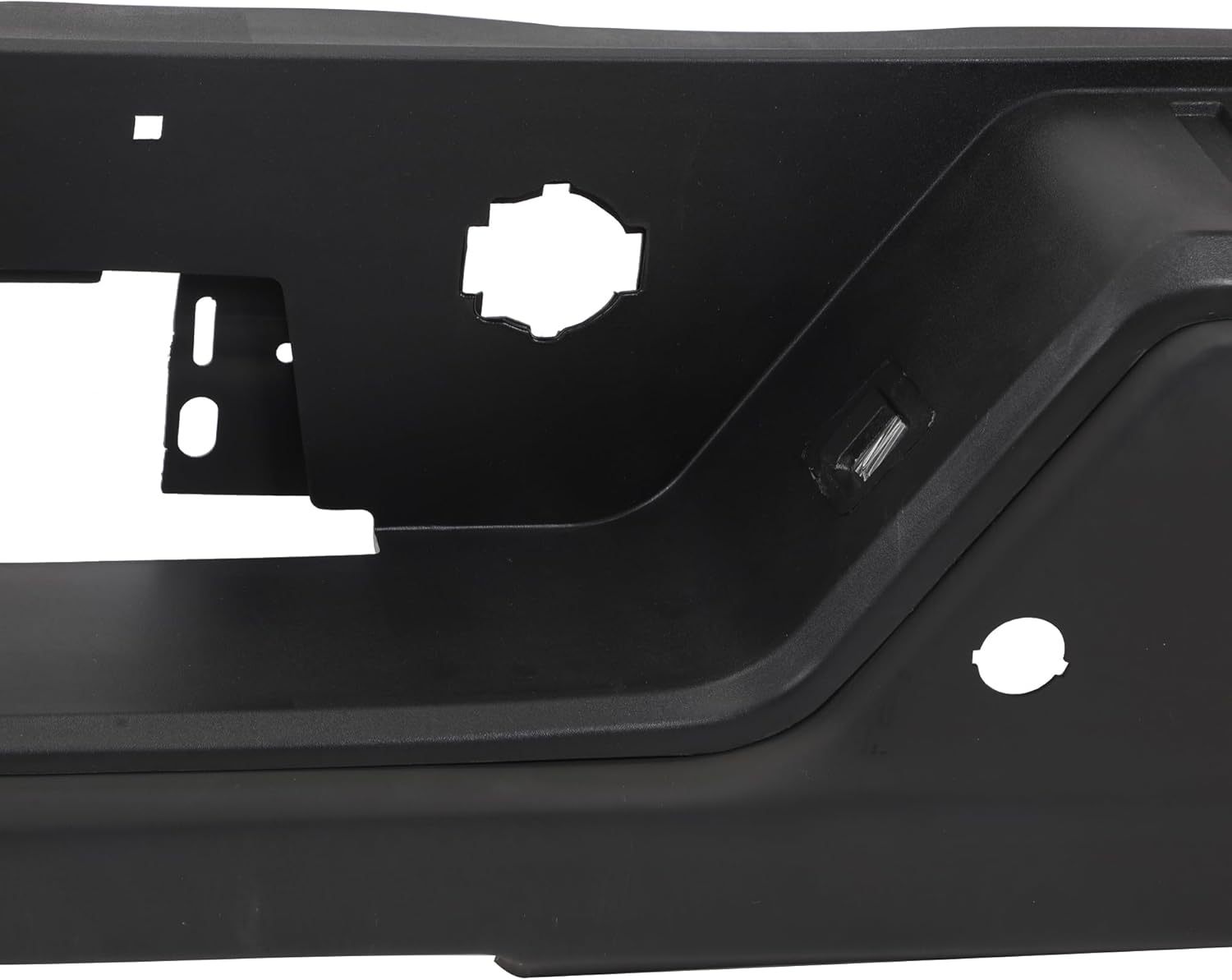 Rear Step Bumper Assembly For 2019-2023 Chevy Silverado GMC Sierra 1500 without/Dual Exhaust W/Park Sensor Holes Black Bumper Replacement