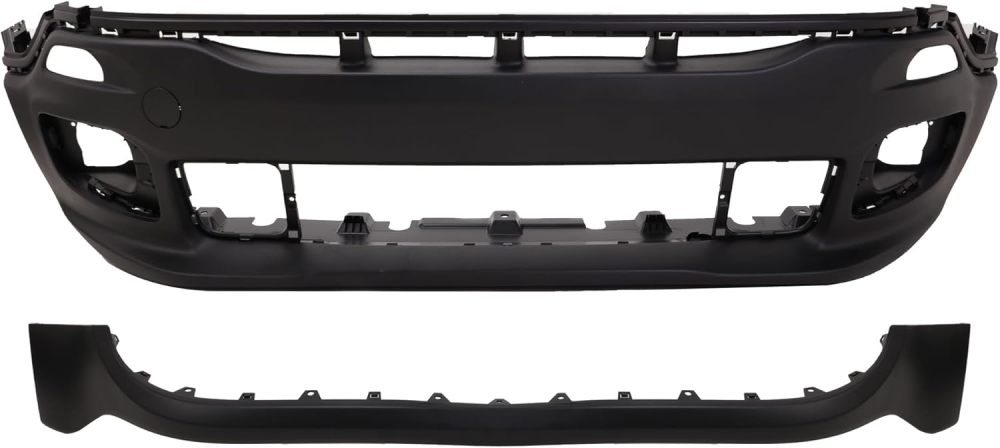 Front Upper and Lower Bumper Cover 2Pcs/Set Fits For 2015 2016 2017 2018 Jeep Renegade