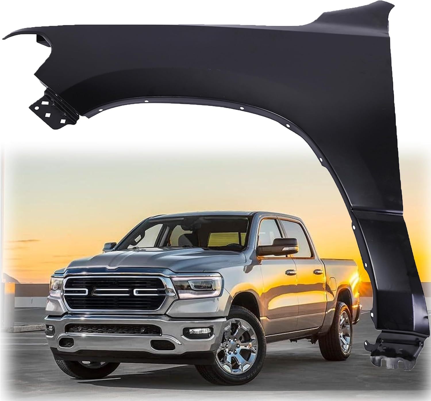 Front Fender For 2019-2022 Ram 1500 Front Left+Right Side Fender Primed Steel OEM 68276309AA 8321576AA