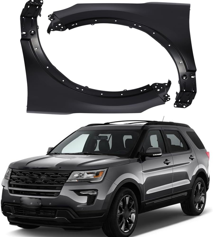Fender Front Left Driver & Right Passenger Side Primed Steel For 2011 2012 2013 2014 2015 Ford Explorer BB5Z16005ABB5Z16006A
