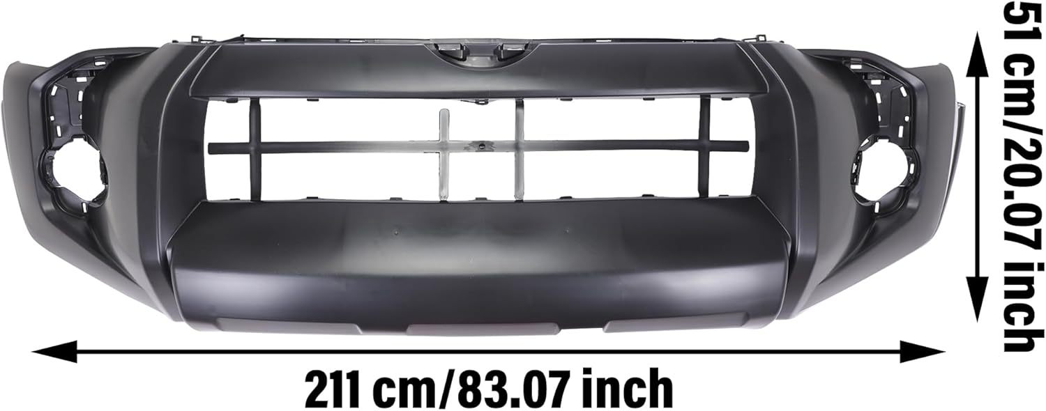 Front Bumper Cover Compatible with 2014-2023 Toyota 4Runner TRD/Trail Primed Replacement of TO1000406-DF