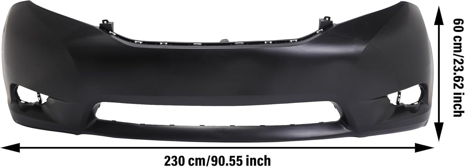 Front Bumper Cover Fascia For 2011 2012 2013 2014 2015 2016 2017 Toyota Sienna Replacement OE#TO1000369 5211908904