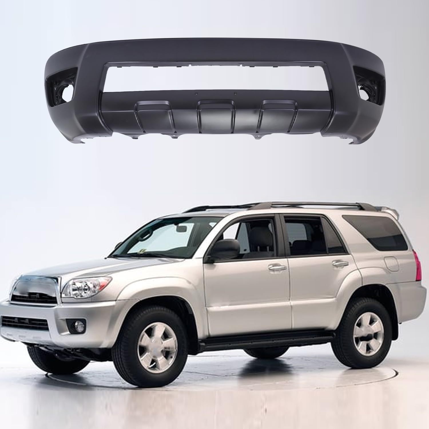 Front Lower Bumper Cover Compatible with 2006 2007 2008 2009 Toyota 4Runner, Plastic Automotive Steel Replacement 5211935903