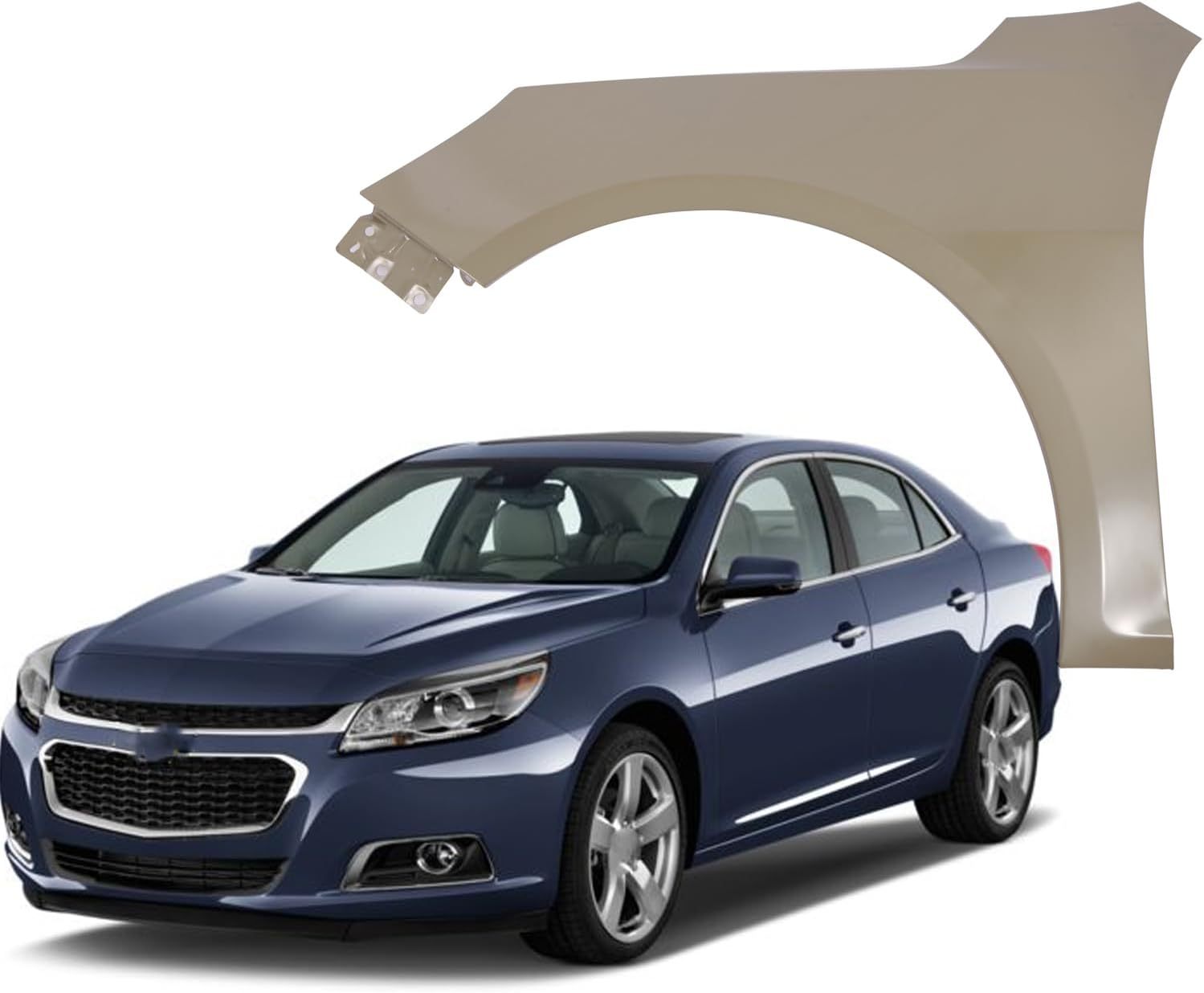 Front Left Fender Compatible with 2013-2015 Chevrolet Malibu Drive Side Steel Primed Replacement Of 22899770