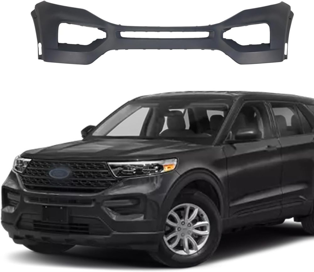 Front Bumper w/o Park Sensor Holes Fit For 2020 2021 2022 Ford Explorer ST XLT