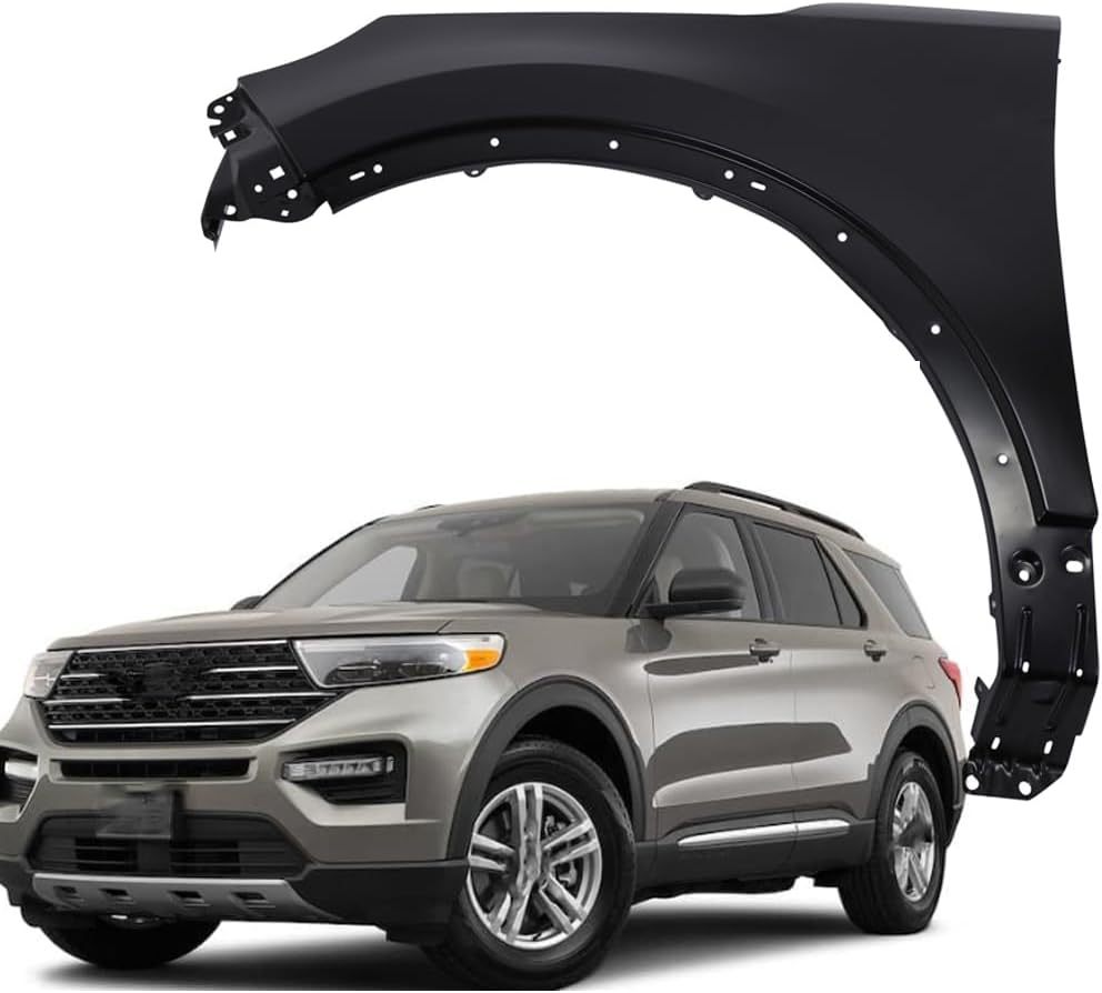 Front Driver Left Side Fender Compatible With 2011-2015 Ford Explorer, Steel Primed OEM:BB5Z16006A