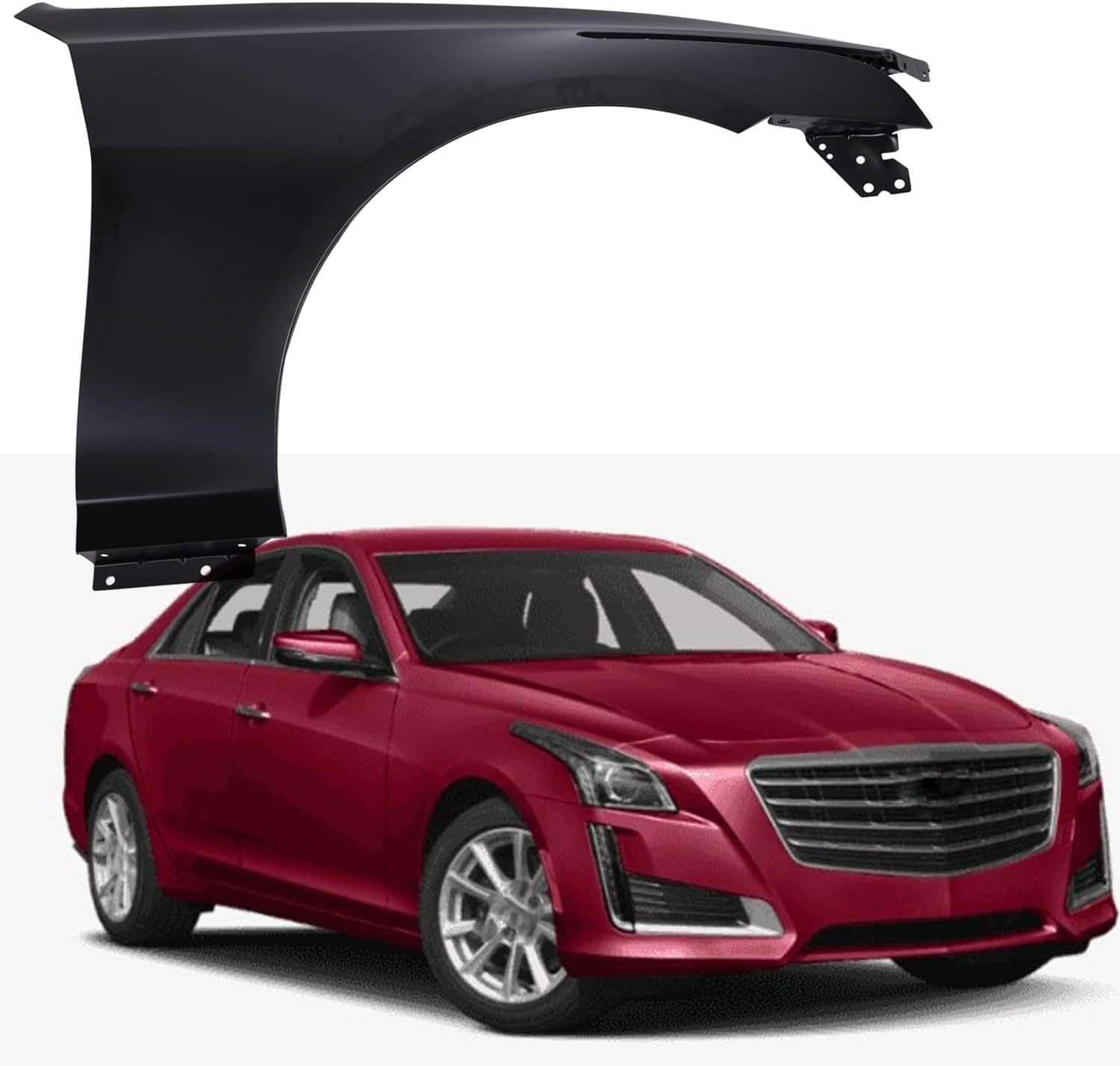 Front Fender Fit for 2014-2019 Cadillac CTS CAPA Sedan Primed Steel Front Right Side Replace 84054145