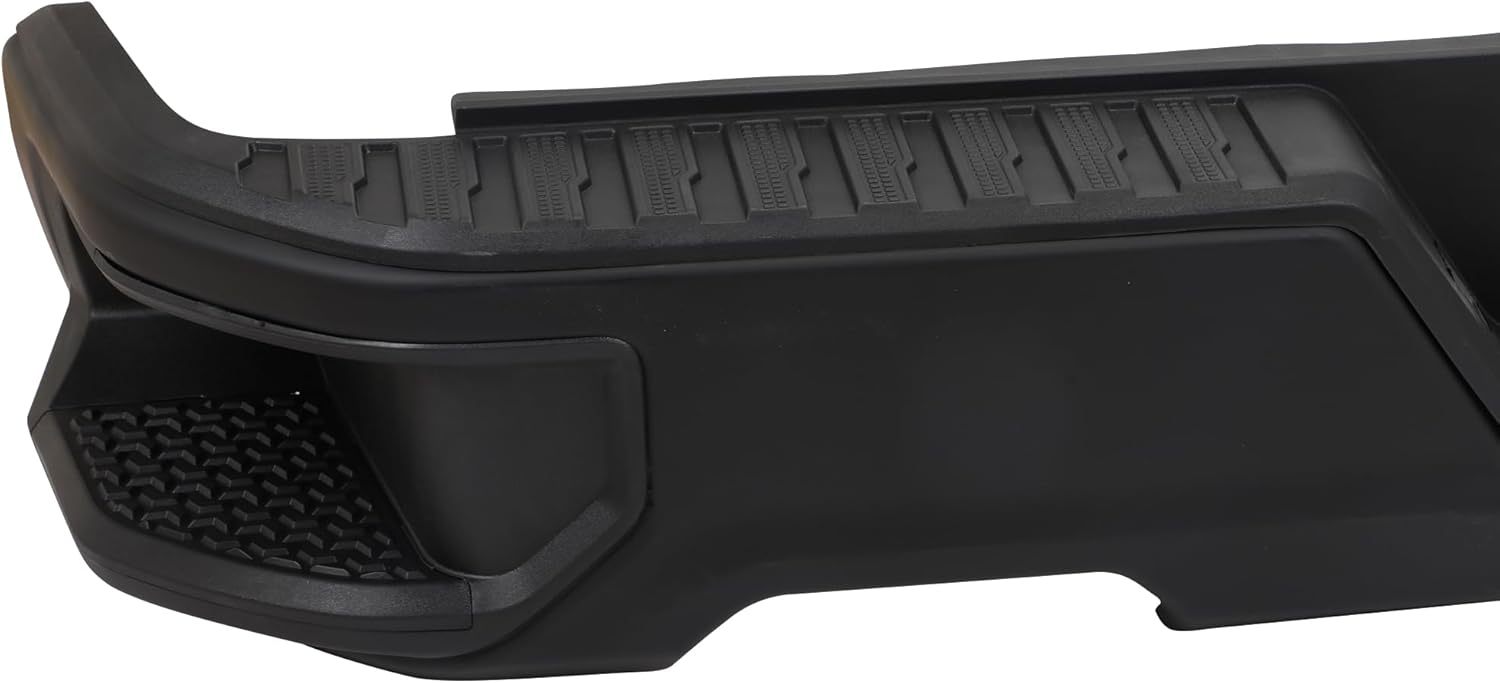 Rear Bumper Steel Bumper Assembly compatible with 2019-2023 Chevy Silverado 1500 & GMC Sierra 1500 Without/Park Sensor Hole Black