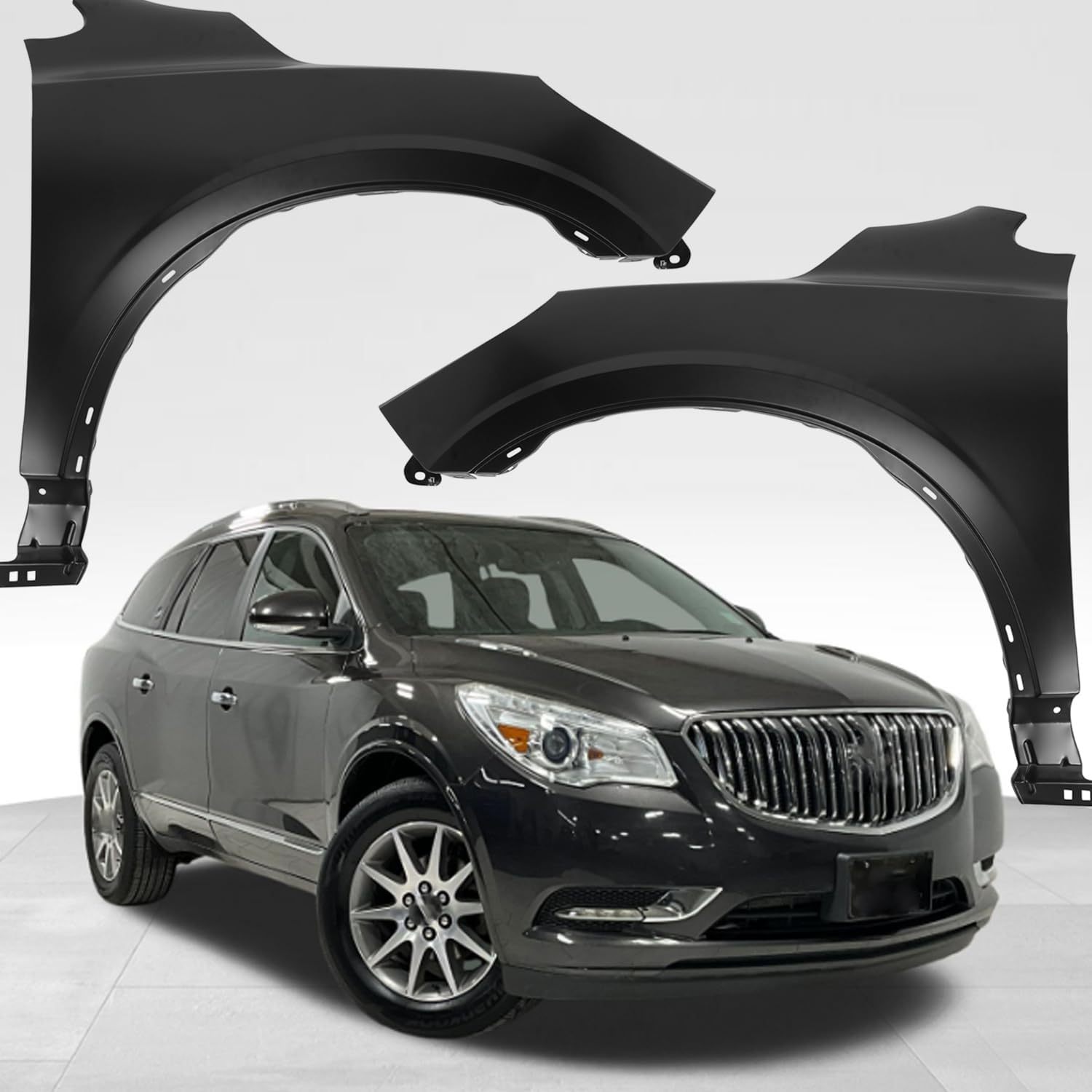 Set of Front Fender Replacement For 2013-2017 Buick Encore Driver&Passenger Side Primed Steel OEM 22813293 813292