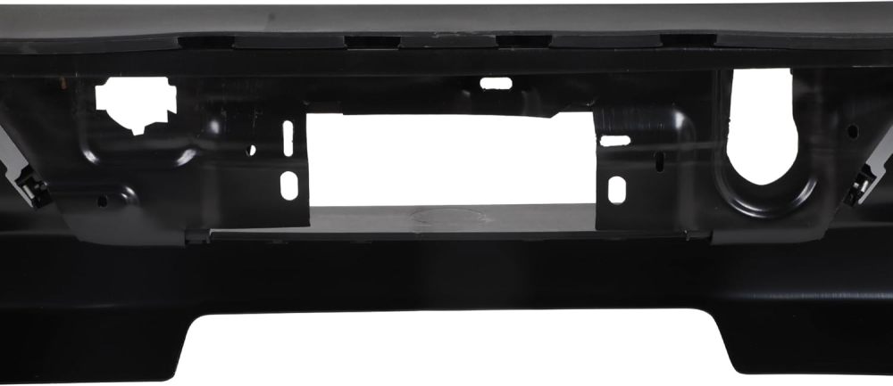 Fits For 2019-2023 Chevy Silverado GMC Sierra 1500 Classic Chrome Steel Rear Bottom Bumper Face Bar without/Sensor & w/Exhaust Hole