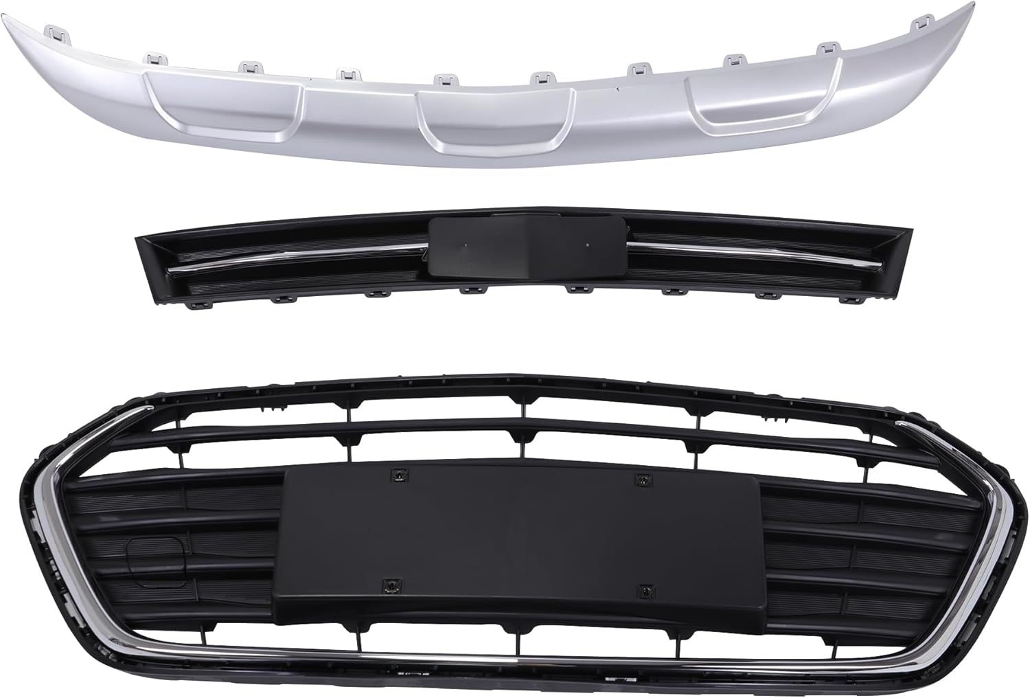 9 PCS/Set Front Bumper Cover Upper Lower Complete Grills Fits Chevy Trax 2017 2018 2019 2020 2021