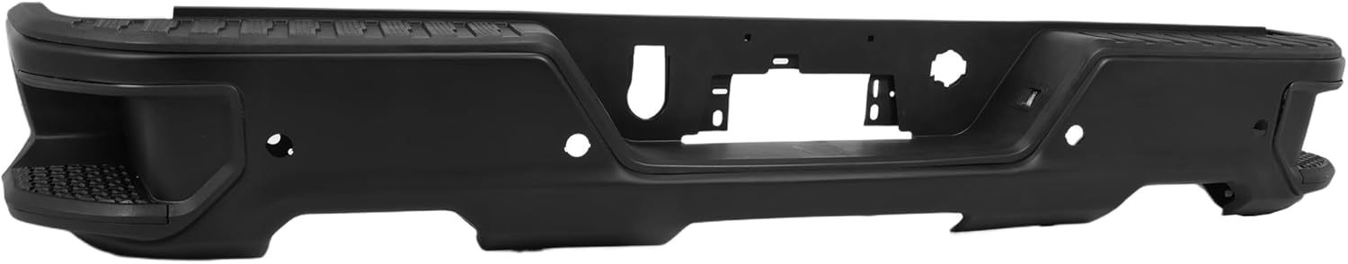 Rear Bumper Face Bar Compatible For 2019-2023 Chevy Silverado GMC Sierra 1500 Classic W/Exhaust W/Park Sensor Steel Bumper