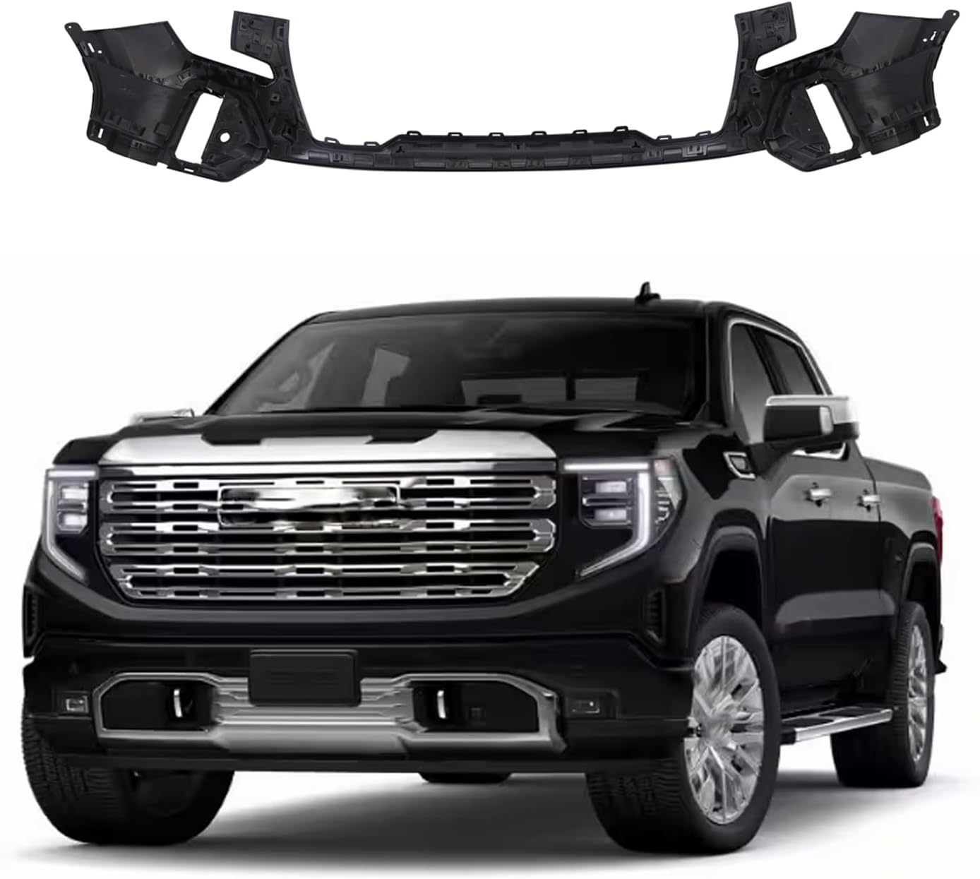 For GMC Sierra 1500 2019 2020 2021 Front Upper Bumper Cover Replacement 84542588 GM1014140