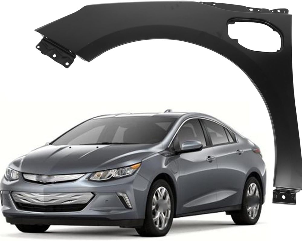 Front Driver Left Side Fender Compatible With 2016-2019 Chevrolet VoLT, Steel Primed OEM: 84030923