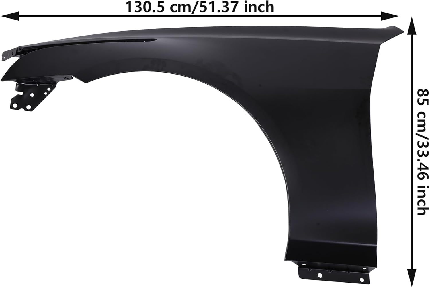 Pair/Set Front Fender For 2014-2019 Cadillac CTS CAPA (Left & Right/Driver & Passenger Side) Replacement 8405414584054144
