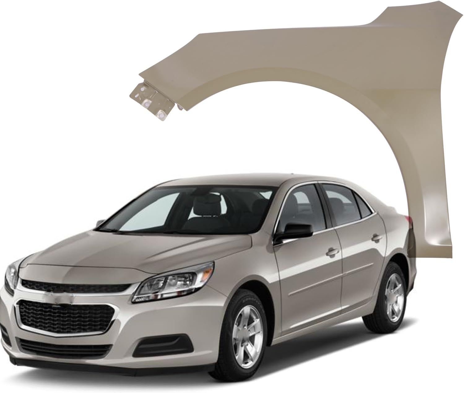 Front Passenger Right Side Fender Compatible For 2013-2015 Chevrolet Malibu Front Panel Steel Primed Replace#22899771