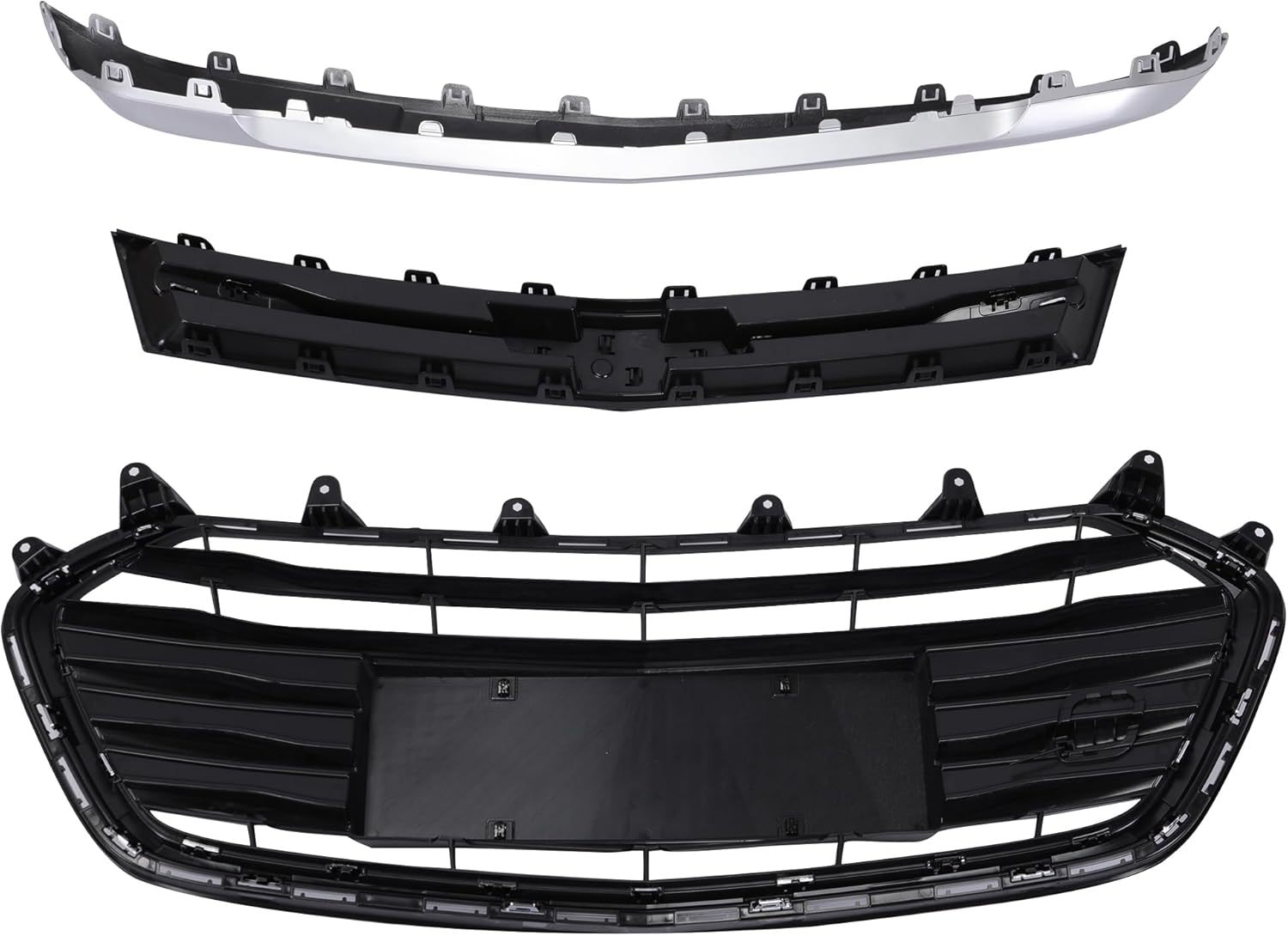 9 PCS/Set Front Bumper Cover Upper Lower Complete Grills Fits Chevy Trax 2017 2018 2019 2020 2021