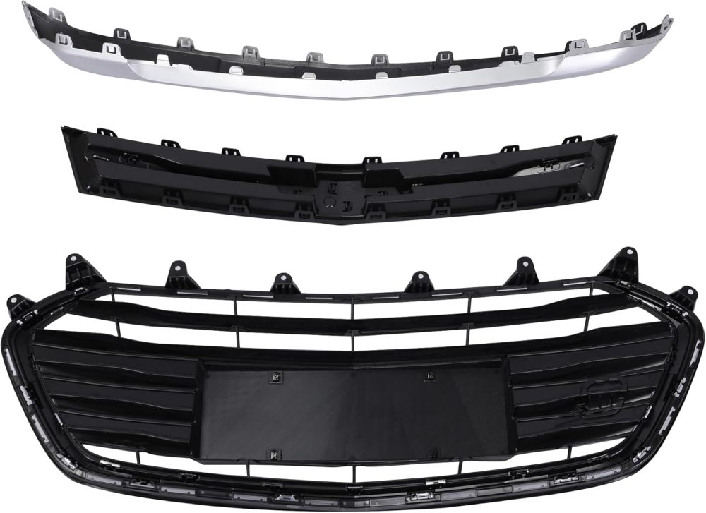 9 PCS/Set Front Bumper Cover Upper Lower Complete Grills Fits Chevy Trax 2017 2018 2019 2020 2021