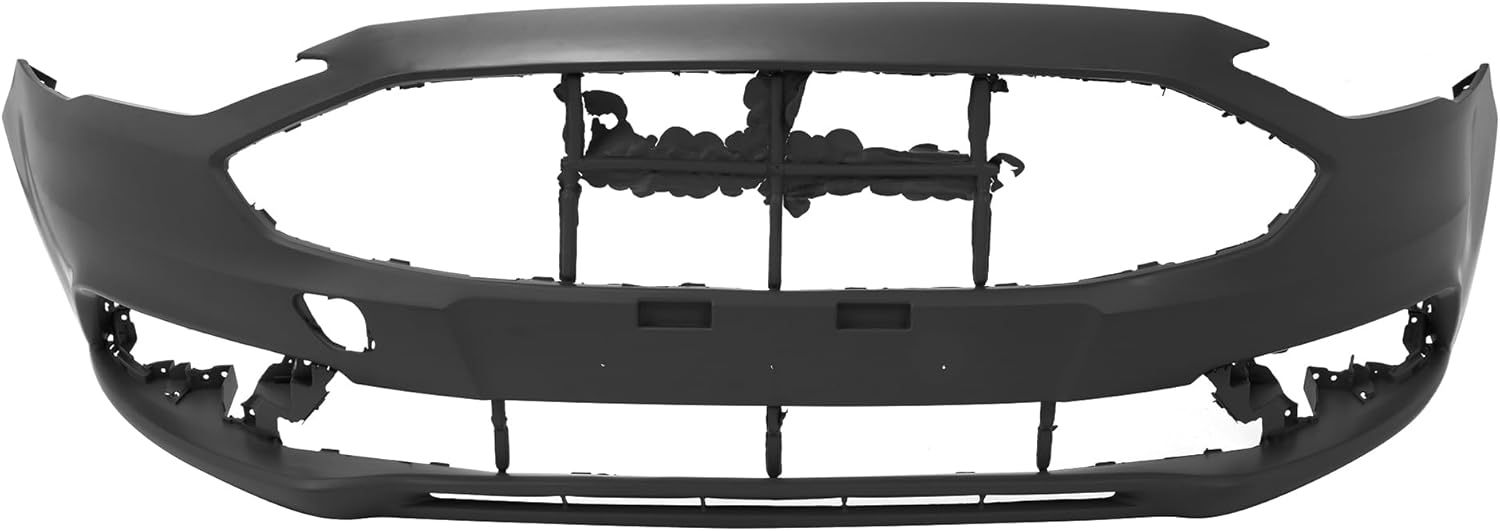 Black Primered Front Bumper Cover Fascia For 2017 2018 Ford Fusion w/Tow Hook FO1000726