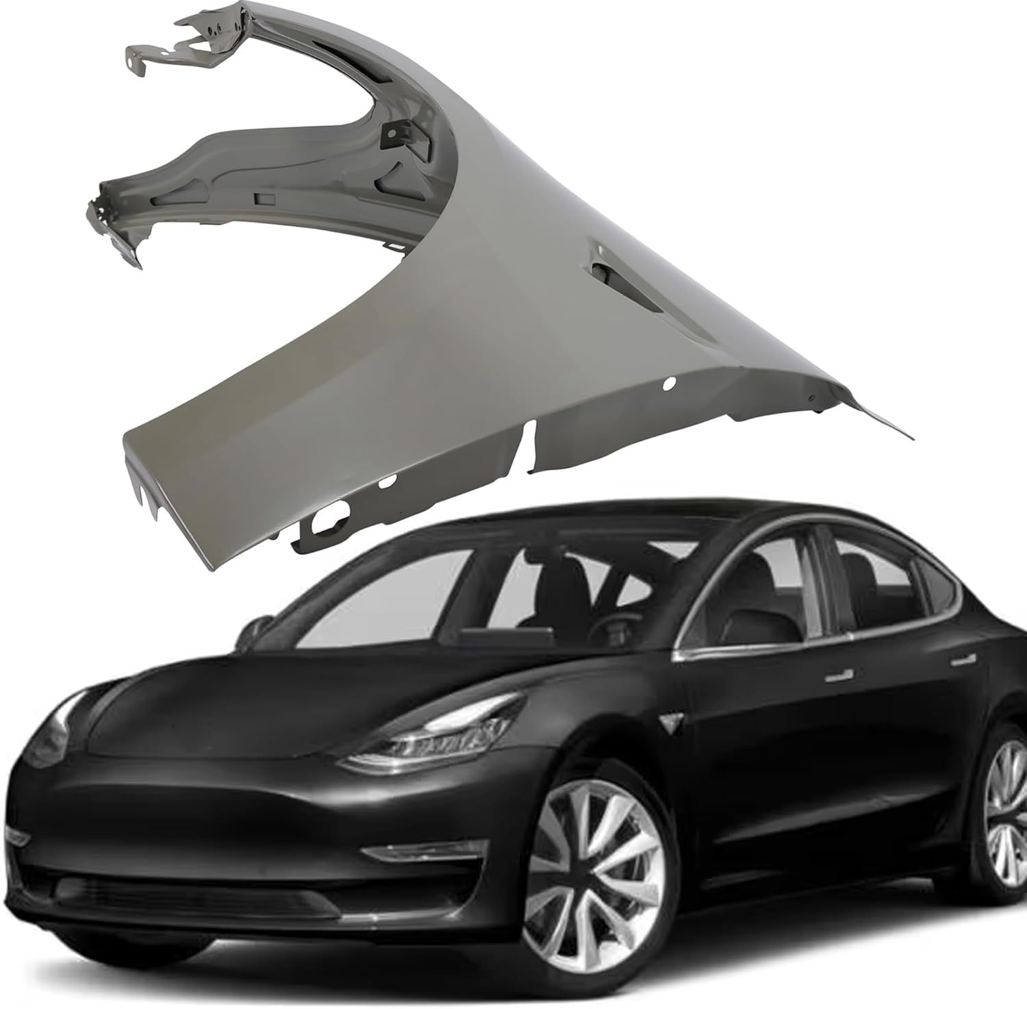 For Tesla Model 3 2017 2018 2019 2020 2021 2022 2023 1081401E0D Front Driver Left Side Fender Primed Steel