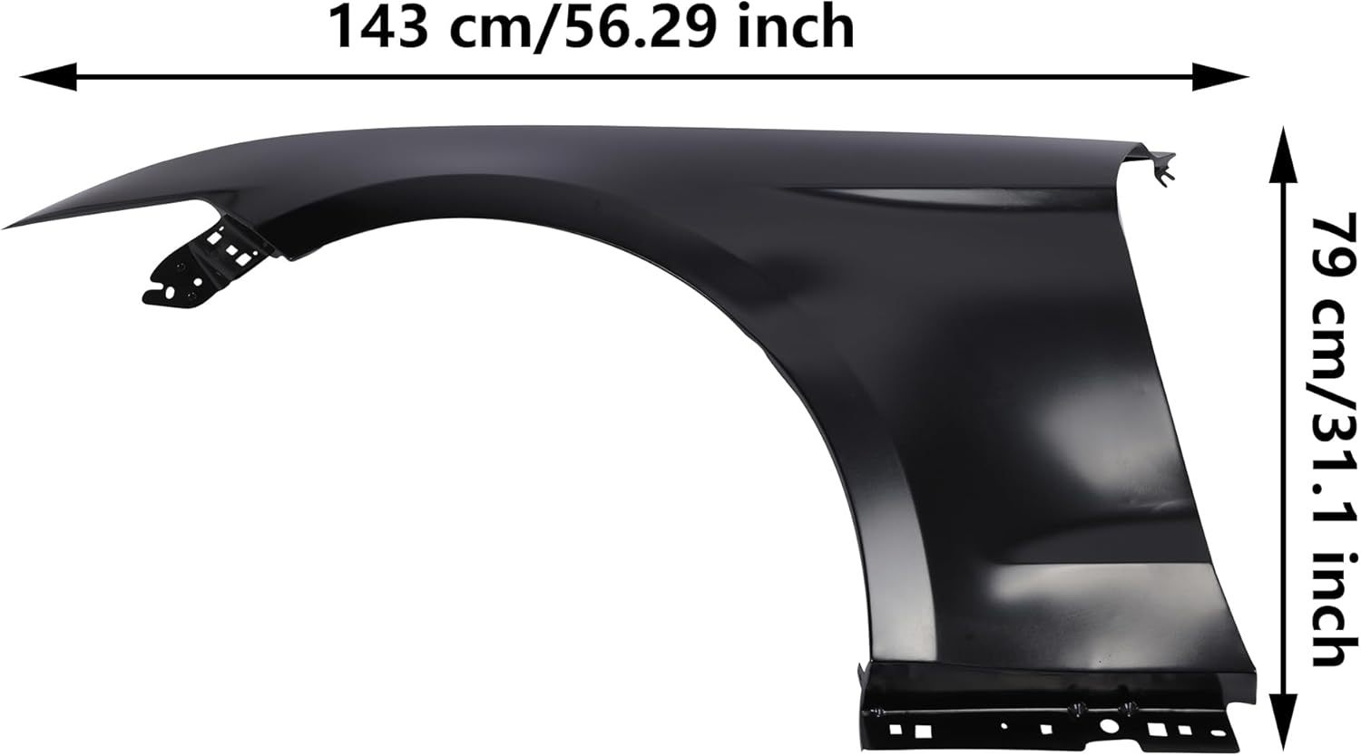 Fender Driver Side Fit For 2015-2017 Ford Mustang Front Left Fender of Replacement OEM: FO1240303