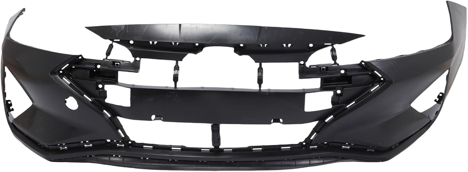 Front Bumper Cover Set W/Lamps & Grill Assembly Black For 2019 2020 Hyundai Elantra