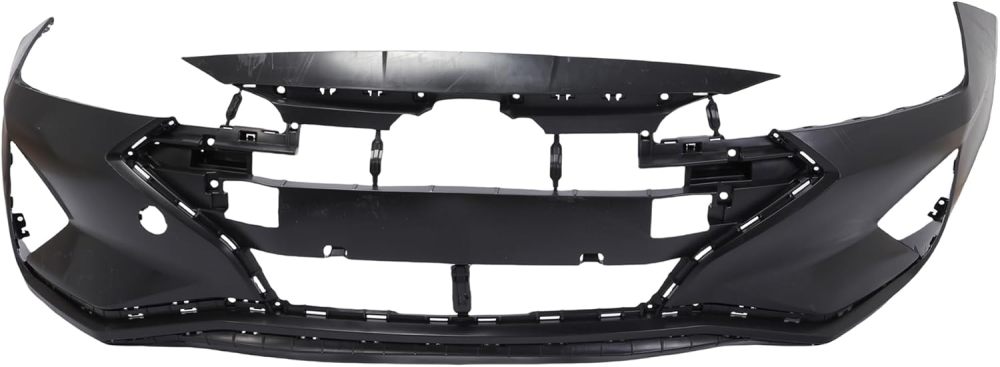 Front Bumper Cover Set W/Lamps & Grill Assembly Black For 2019 2020 Hyundai Elantra