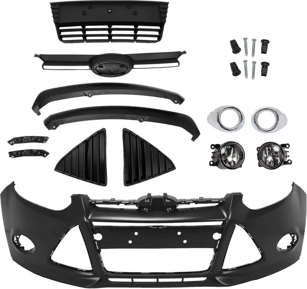 Replacement Front Bumper Cover For 2012 2013 2014 Ford Focus SE SEL Matte Black