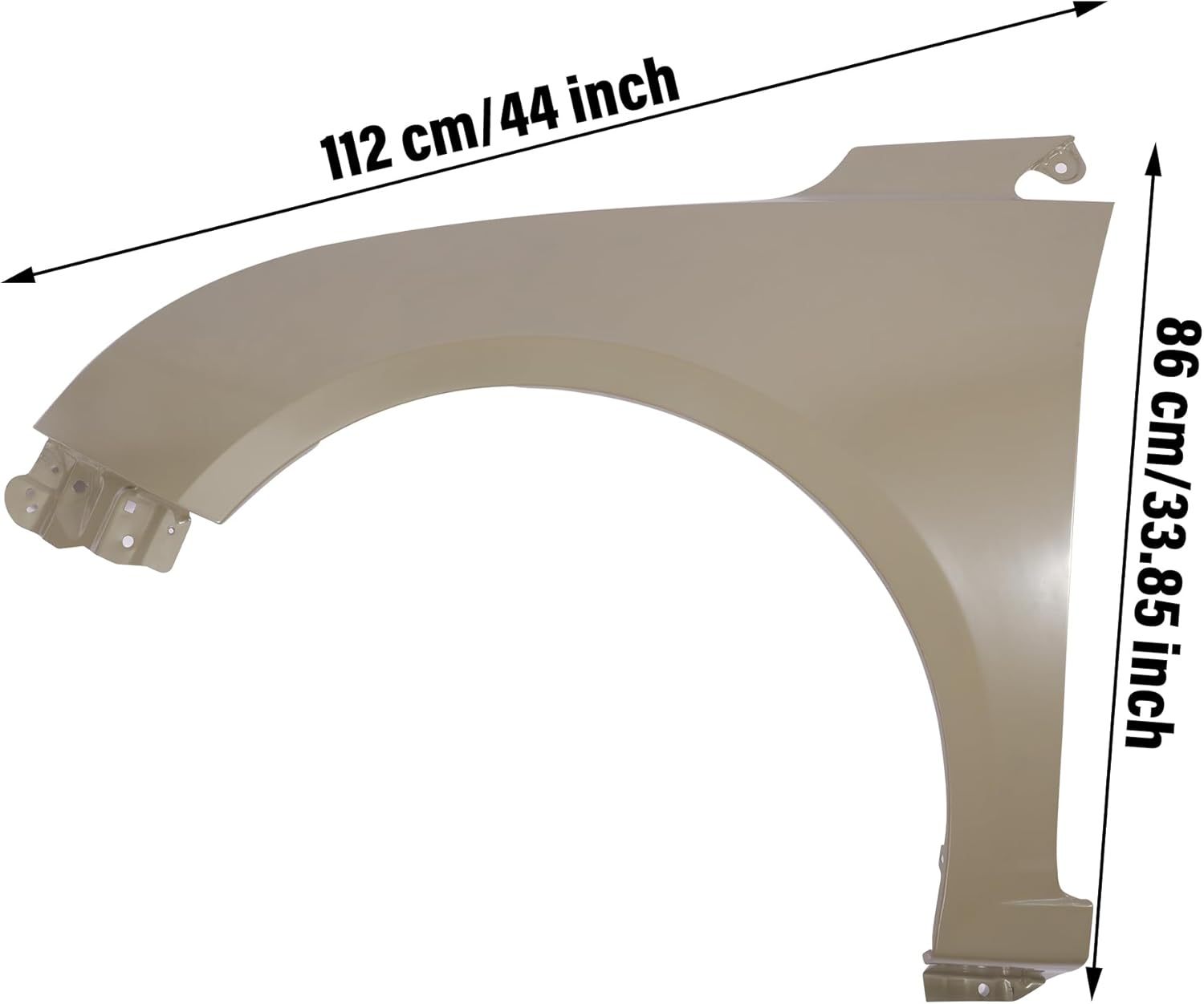 Front Right Left Fender Compatible with 2011-2015 Chevrolet Cruze Steel Primed Replace OEM 9509219495092195
