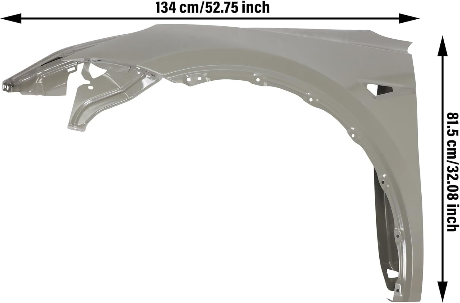 Front Driver Left Side Fender Primed Steel Fits For 2020-2023 Tesla Model Y Replaces of 1493451-SO-A